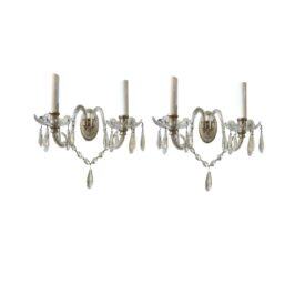 1900 Caldwell Crystal Sconces 2 Lights