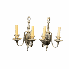 1940's English Silver Plated Sconces