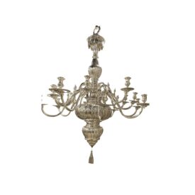 1900 Caldwell Silver Plated Chandelier 16 Lights