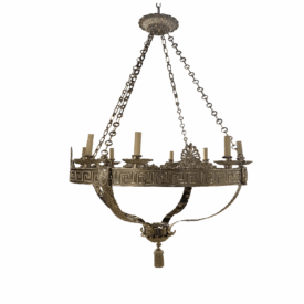 1900s Caldwell Chandelier with Greek Key