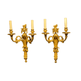 1900s Caldwell Gilt Bronze Sconces
