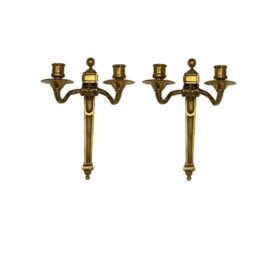 1920s Caldwell Gilt Bronze Sconces