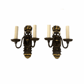 1920’s Caldwell Brown Bronze Sconces