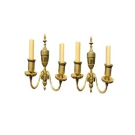 1920's Caldwell Bronze Urn Sconces