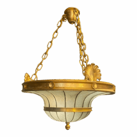 1920s Caldwell Leaded Glass Lantern