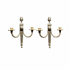 1920's French Empire Silver Sconces