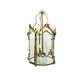 1920's French Gild Bronze Lantern