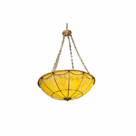 1920’s Leaded Glass Light Fixture Pearl Color