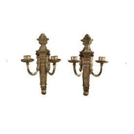 1920s Caldwell Neoclassical Silver Sconces