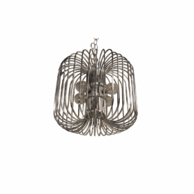 1930s French Chromed Light Fixture