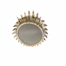 1930’s Silver Plated Sunburst Flush Mount