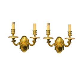 1920 Caldwell Gilt Bronze Sconces