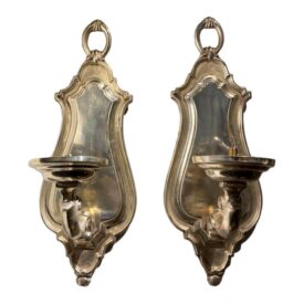 1920's Caldwell Silver Plated One Light Sconces