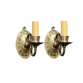 1920’s Caldwell Cut Glass One Light Sconces