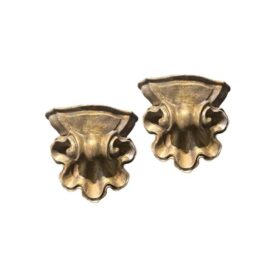 1930’s French Plaster Shell Sconces
