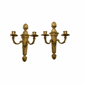 1920's American Classical Bronze Sconces