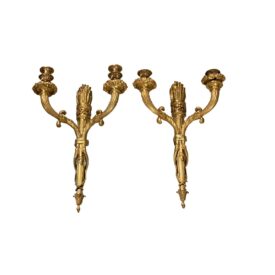 1900 Caldwell Gilt Bronze Sconces