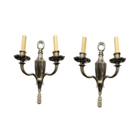 1920’s Caldwell Silver Plated Sconces