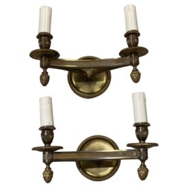 1900 French Empire Triangle Shape Sconces