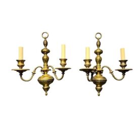 1920’s Caldwell Bronze Sconce Colonial Style