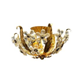 1930's Bagues Flowers Flush Mount