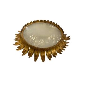 1940’s Italian Sunburst Flush Mount