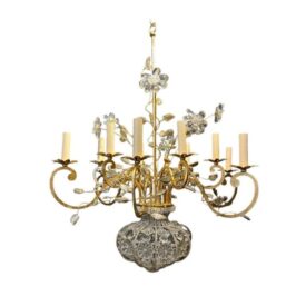 1930's French Bagues Chandelier 12 Lights