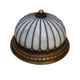 1920 Caldwell Small Leaded Glass Flush Mount