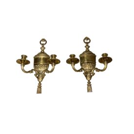 1920's Caldwell Sconces with Acanthus Leaves