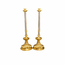 Late 19th Italian Shells Candlestick