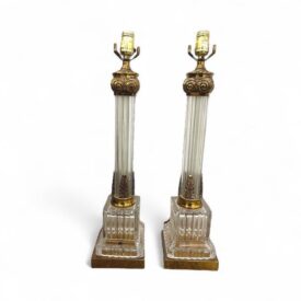 1960 Paul Hanson Crystal Table Lamps