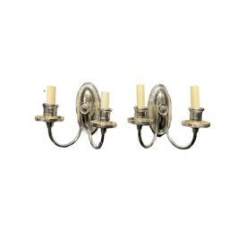 1920’s Caldwell Silver Plated Sconces