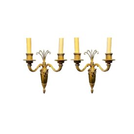 1930's French Ram Head Sconces