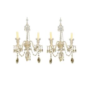 1900’s Baccarat Crystal Sconces