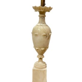 1940’s Italian curved alabaster single lamp