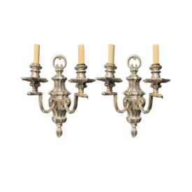 1900 Caldwell Neoclassic Silver Plated Sconces