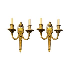 1900 Caldwell Neoclassic Bronze Sconces