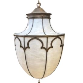 1900 Leaded Glass Caldwell Light Fixture