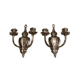 1920 Caldwell Silver Plated Sconces
