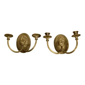 1900s Caldwell Gilt Bronze Sconces