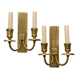 1920’s Gilt Bronze Sconces Small