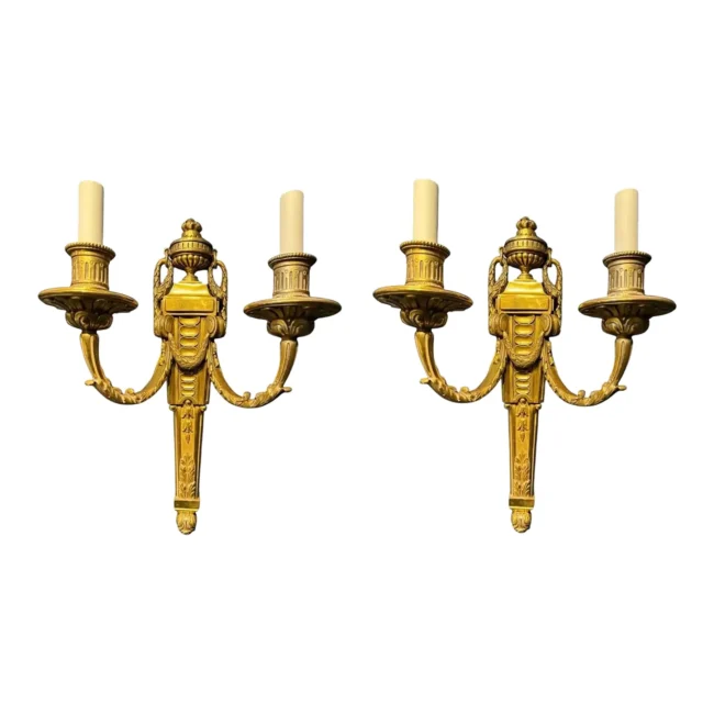 1900-caldwell-neoclassic-bronze-sconces-a-pair-8518 1900-caldwell-neoclassic-bronze-sconces-a-pair-8518