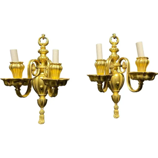 a-pair-of-1920s-caldwell-gilt-bronze-sconces-5346 a-pair-of-1920s-caldwell-gilt-bronze-sconces-5346