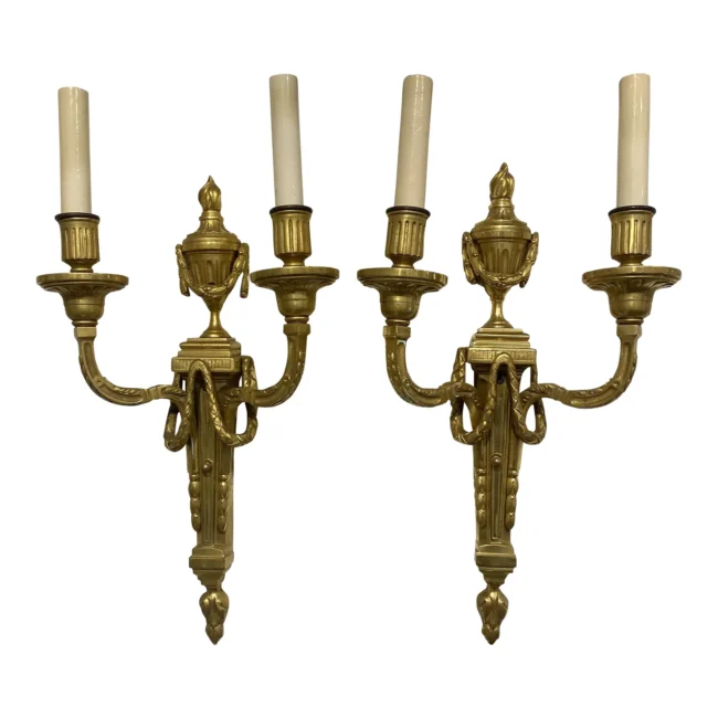 pair-of-caldwell-1900s-gilt-bronze-sconces-7937 pair-of-caldwell-1900s-gilt-bronze-sconces-7937